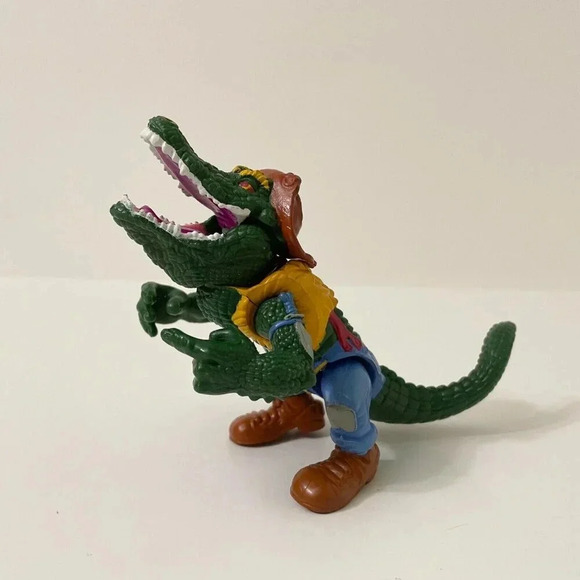 Vintage 1989 TMNT  Teenage Mutant Ninja Turtles Leatherhead Gator Figure - Picture 1 of 16
